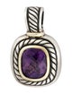 David Yurman Amethyst Albion Enhancer Pendant