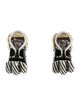 David Yurman Amethyst Triple Cable Shrimp Earclips