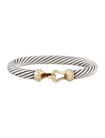 David Yurman Two-Tone Buckle Classic Cable Bracelet