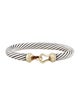 David Yurman Two-Tone Buckle Classic Cable Bracelet