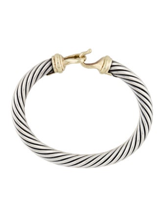 David Yurman Two-Tone Buckle Classic Cable Bracelet
