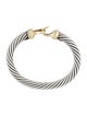 David Yurman Two-Tone Buckle Classic Cable Bracelet
