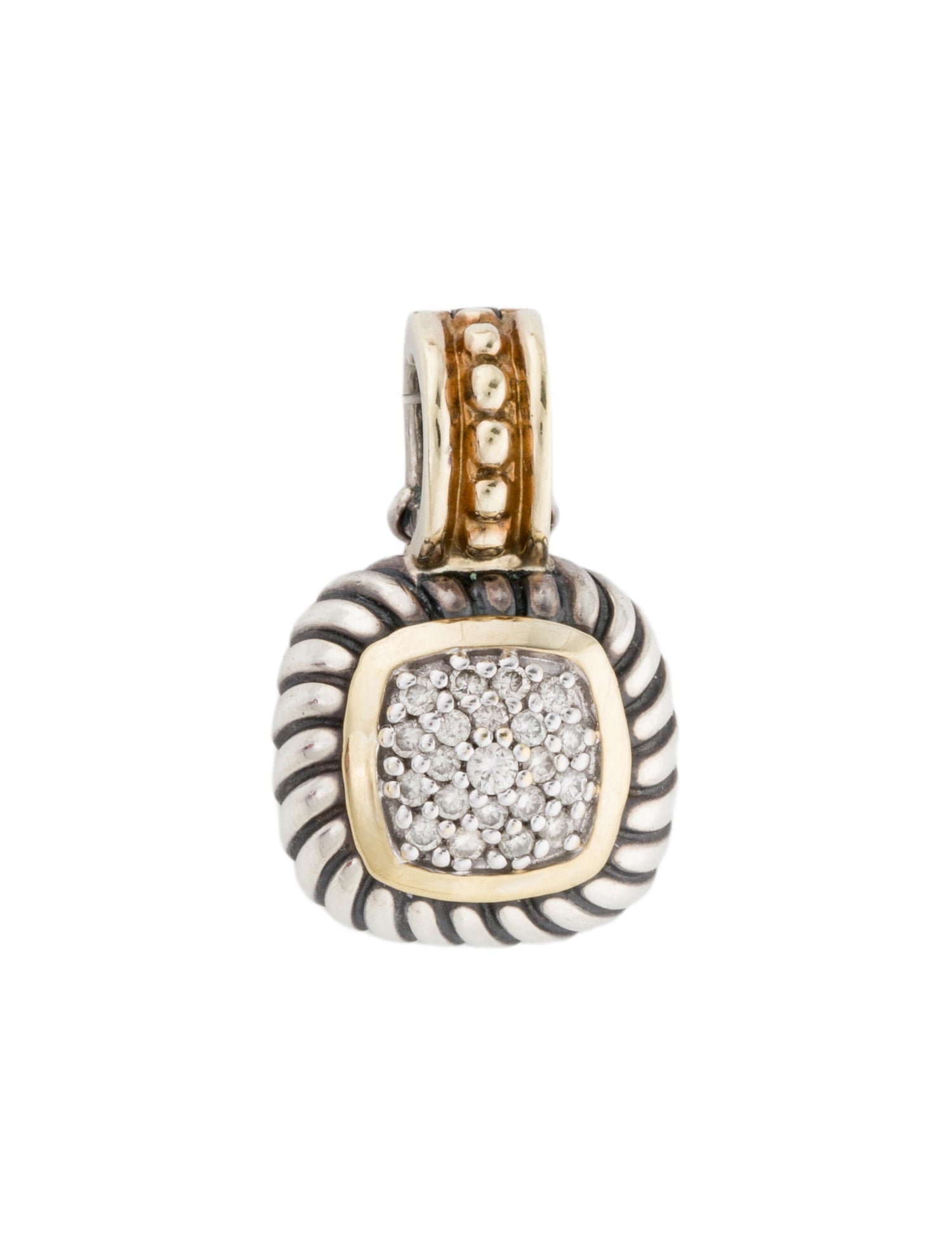 David Yurman Diamond Pavé Enhancer Pendant