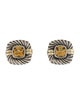 David Yurman Citrine Clip-On Earrings