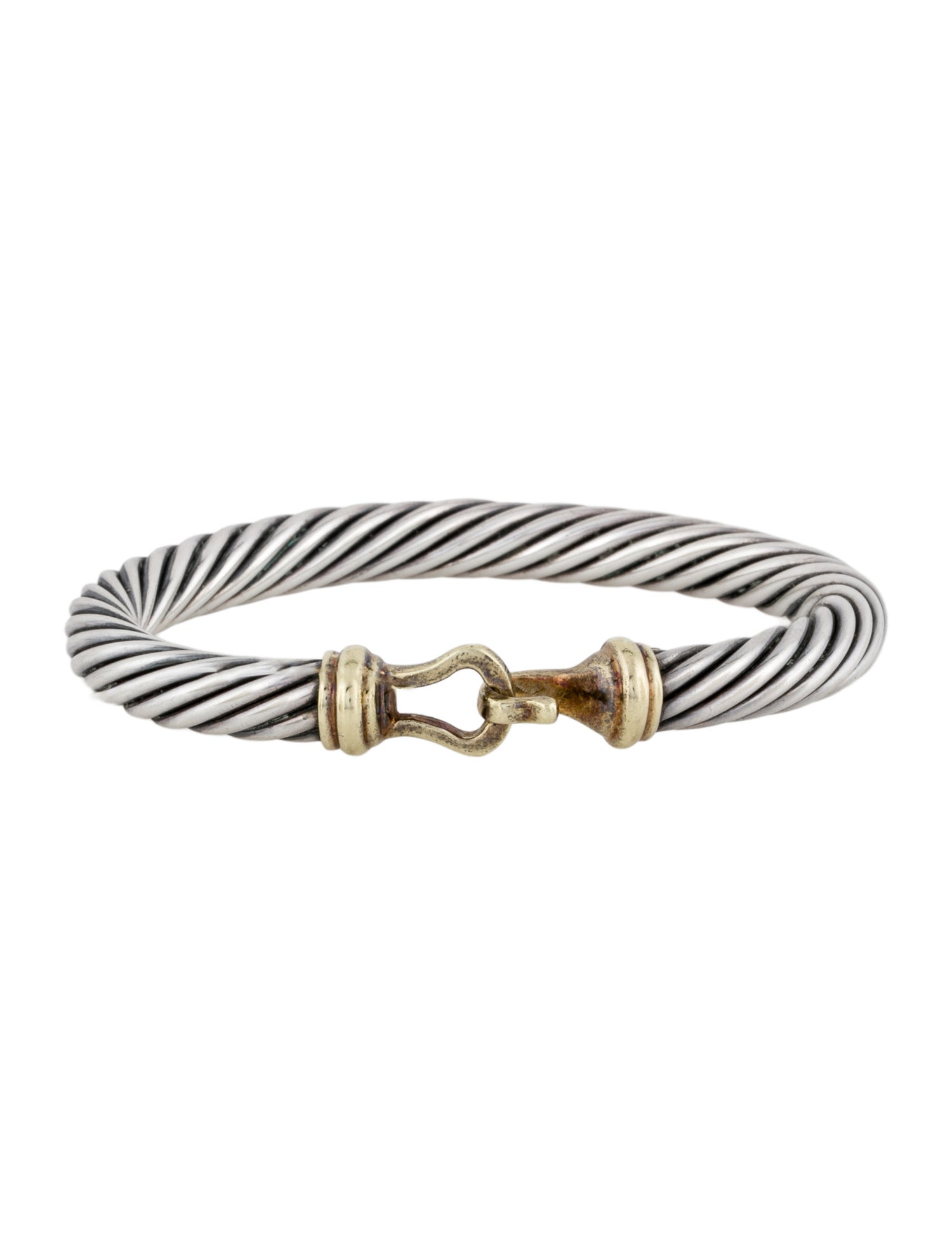 David Yurman Two-Tone Cable Buckle Bracelet