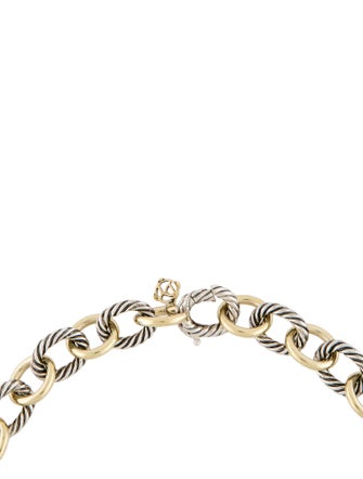David Yurman Two-Tone Oval Link Chain Necklace