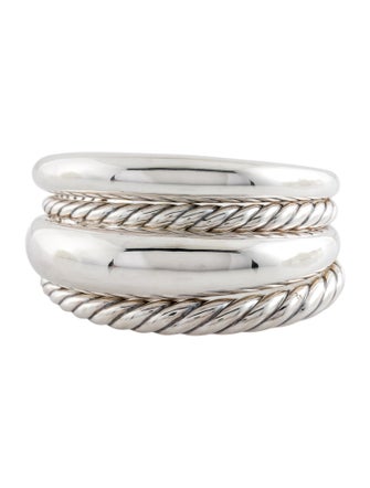David Yurman Pure Form Four Row Cuff Bracelet