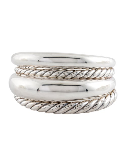 David Yurman Pure Form Four Row Cuff Bracelet