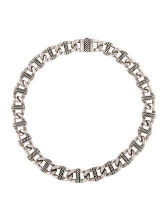 David Yurman Oval Cable Link Chain Necklace