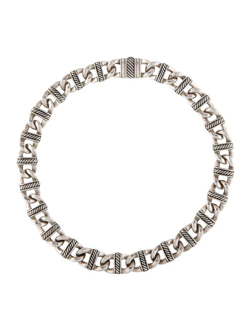 David Yurman Oval Cable Link Chain Necklace