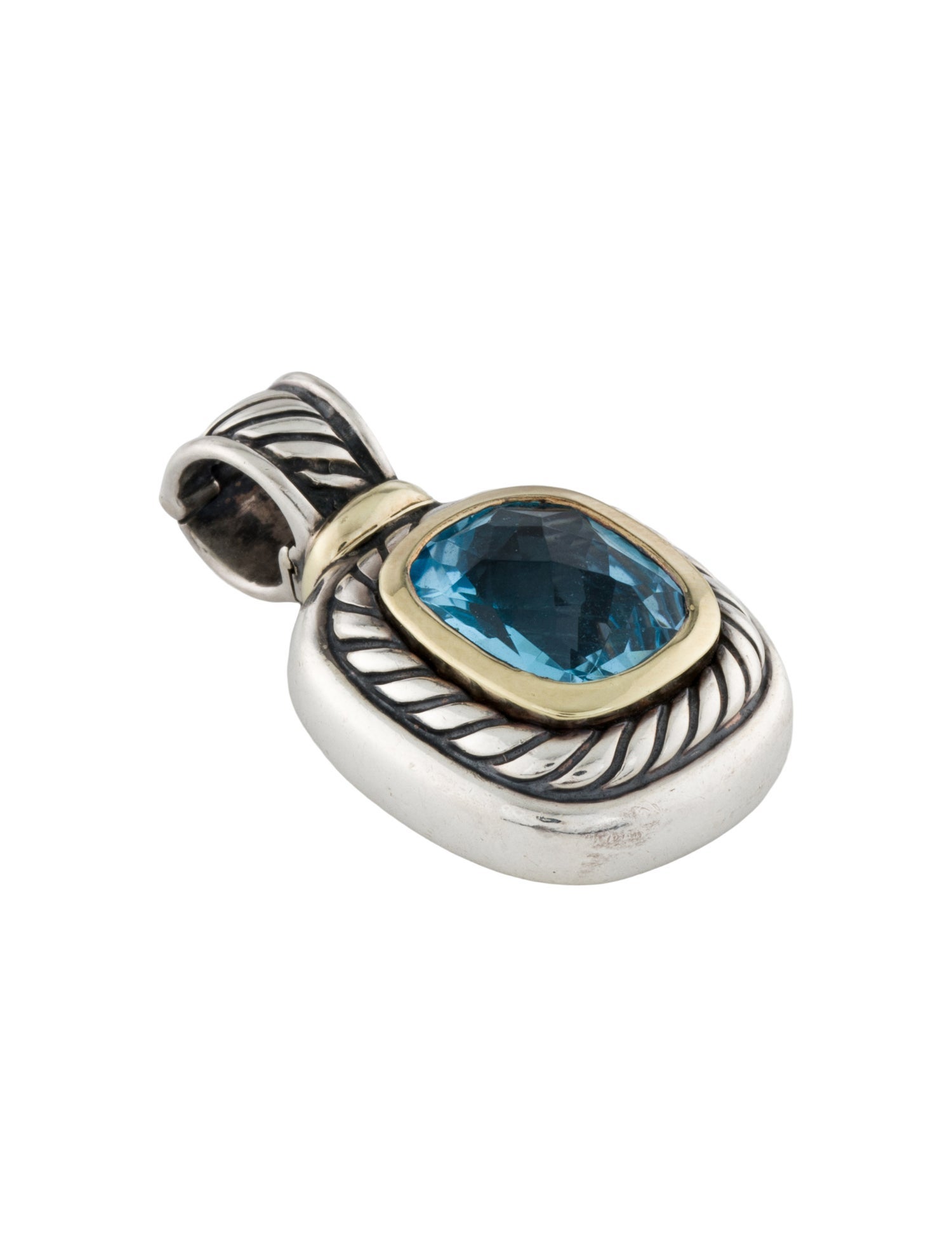 David Yurman Topaz Albion Enhancer Pendant