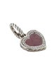 David Yurman Rhodonite & Diamond Heart Pendant