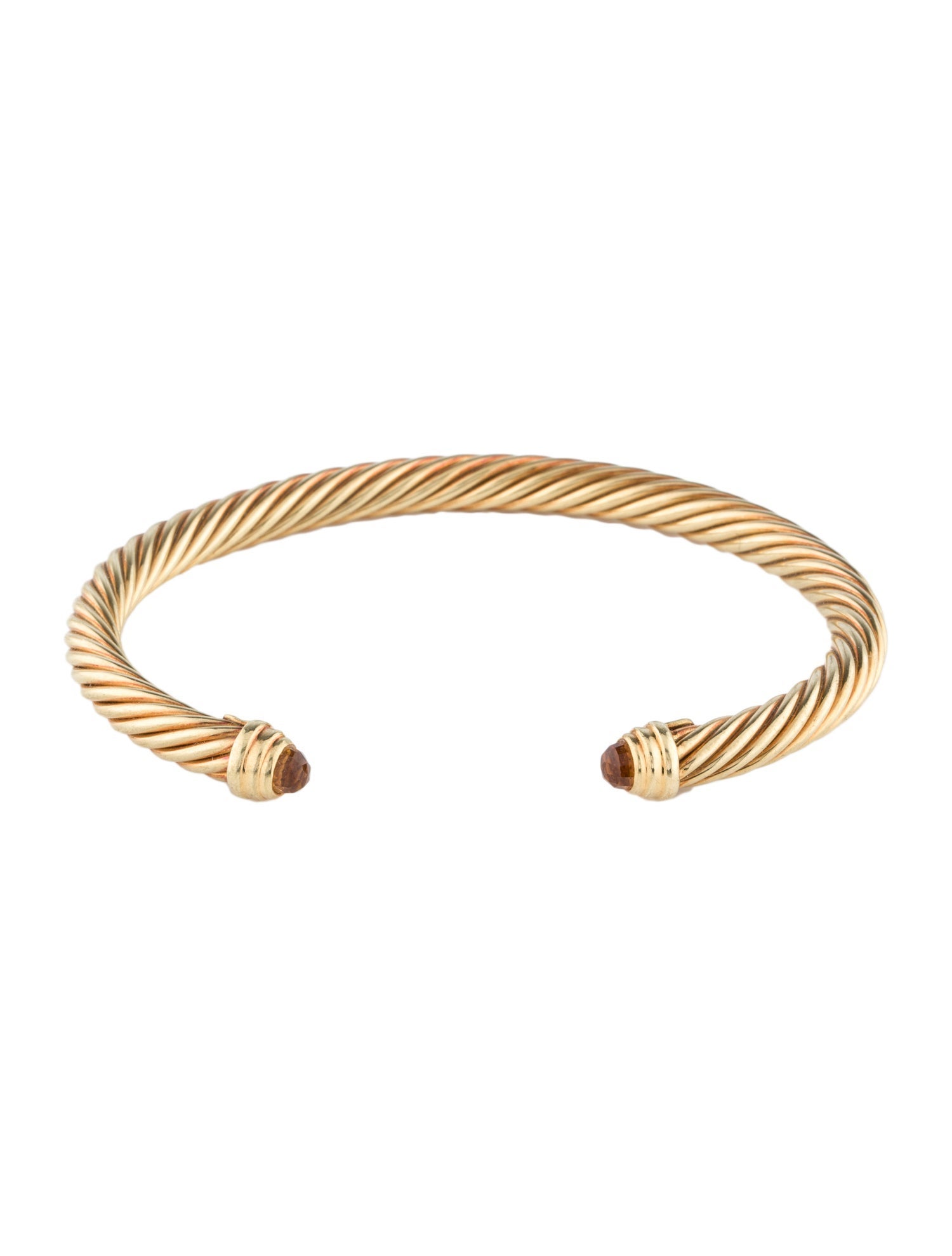 David Yurman 18K Citrine Cable Cuff