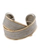 David Yurman Two-Tone Origami Large Crossover Cuff Bracelet
