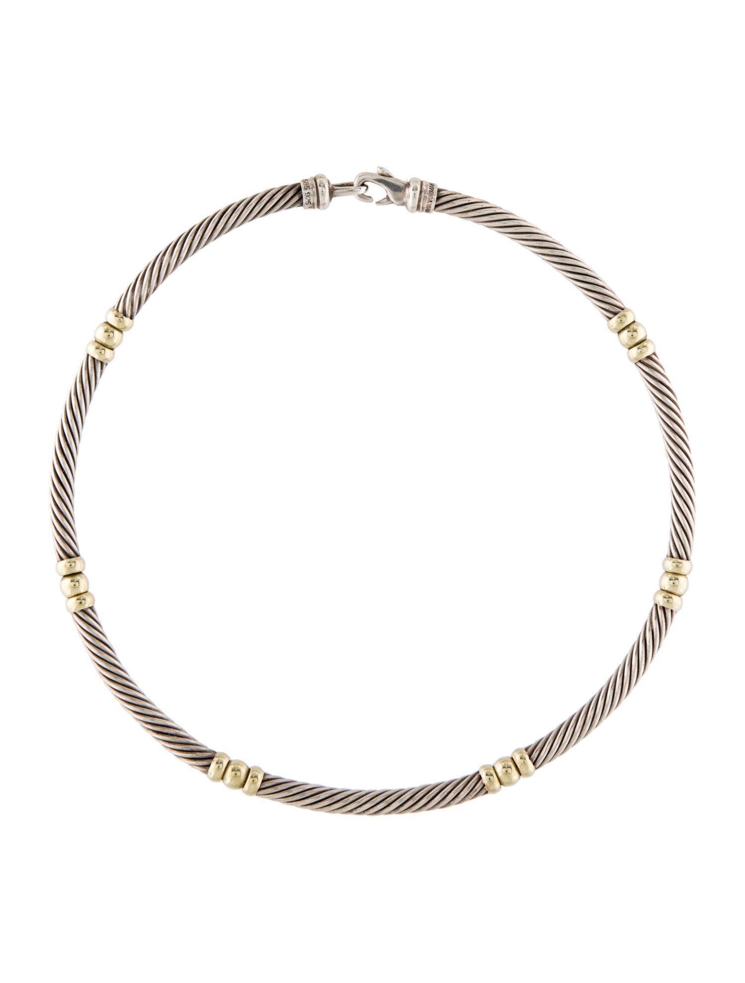 David Yurman Two-Tone Metro Necklace