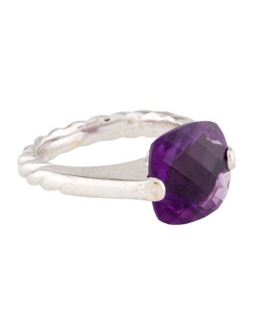 David Yurman Cocktail Ring 18K Amethyst 5.75