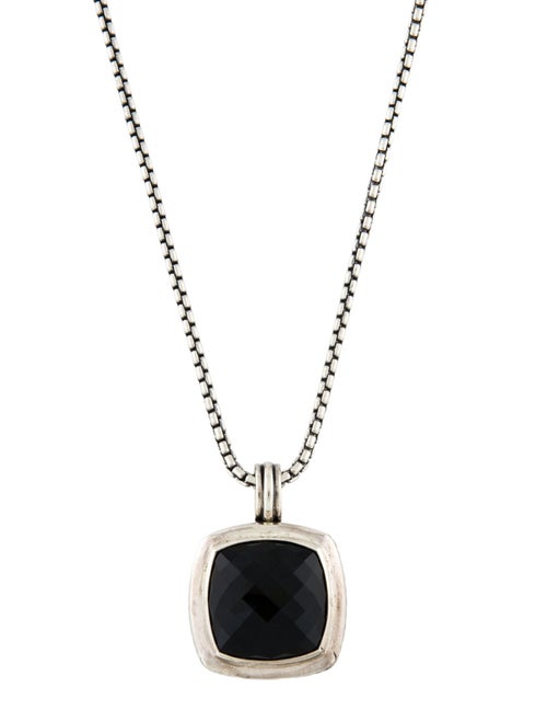 David Yurman Onyx Albion Pendant Enhancer Neklace