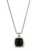 David Yurman Onyx Albion Pendant Enhancer Neklace