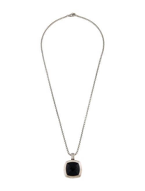 David Yurman Onyx Albion Pendant Enhancer Neklace