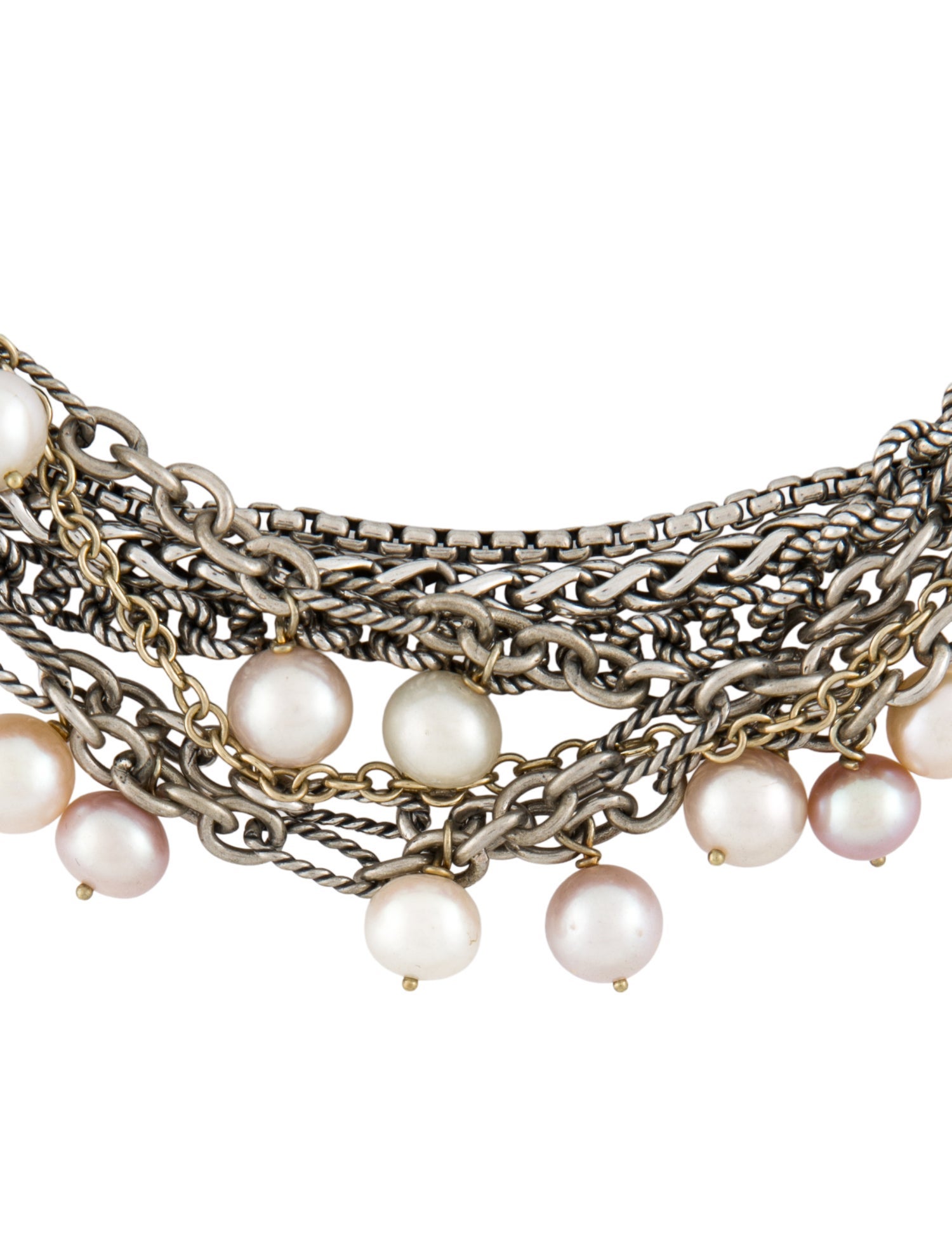 David Yurman Two-Tone Pearl Multistrand Madison® Necklace