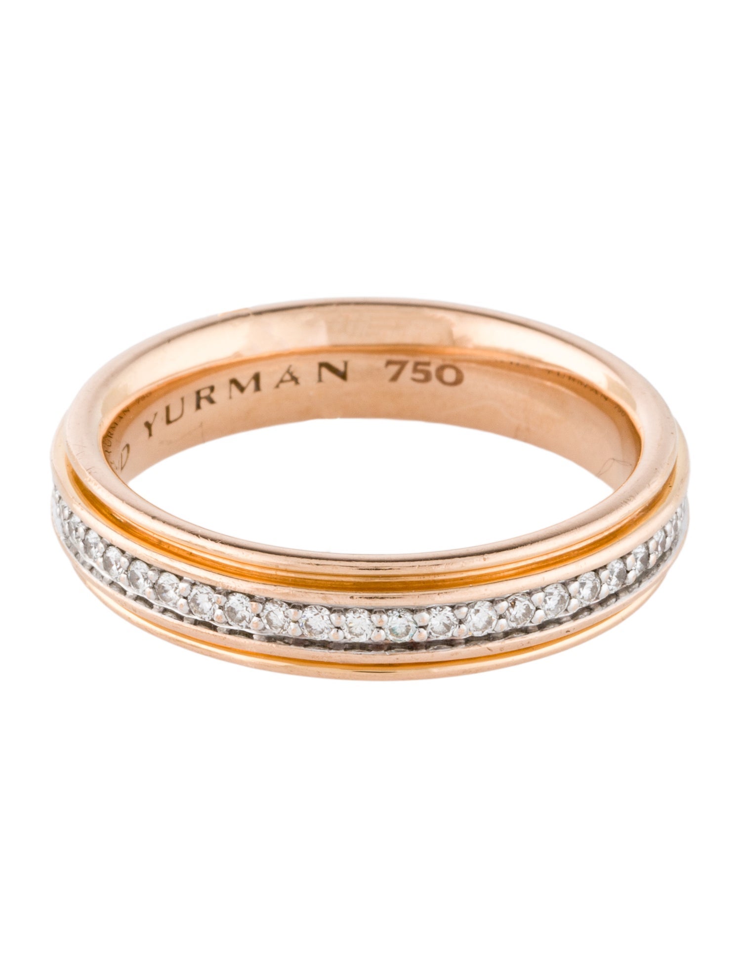David Yurman 18K Diamond Band Ring