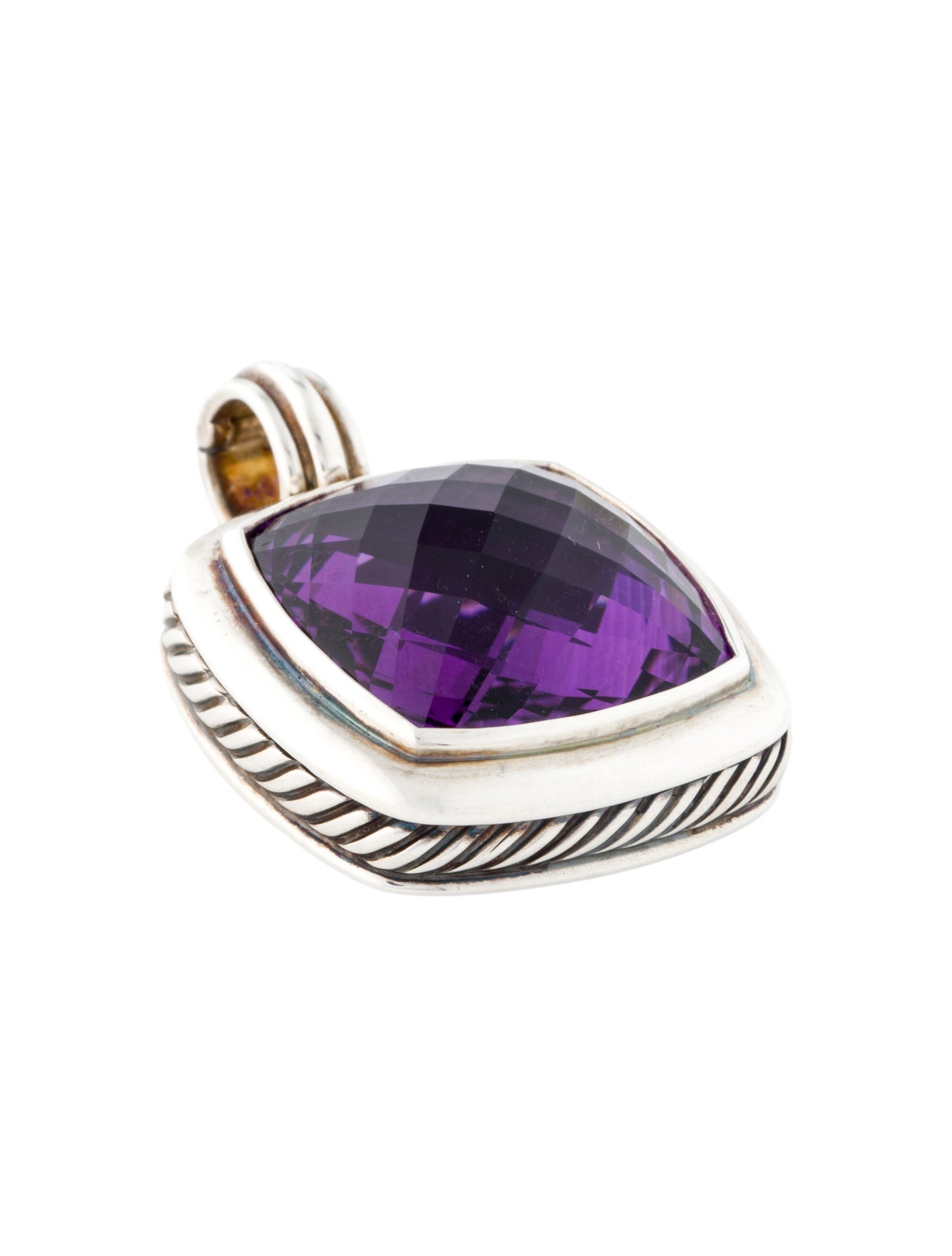 David Yurman Amethyst Albion Enhancer Pendant