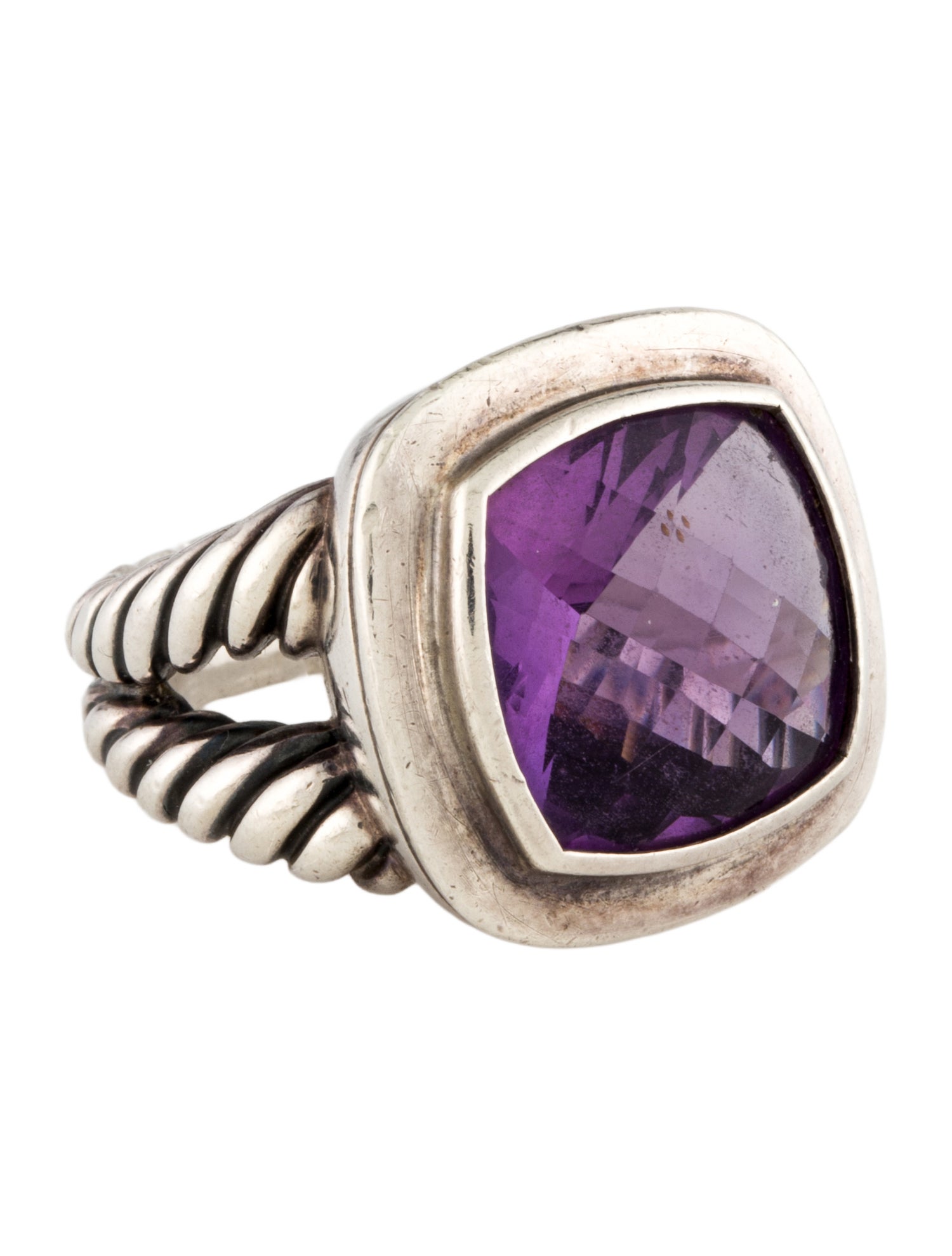 David Yurman Amethyst Albion Cocktail Ring