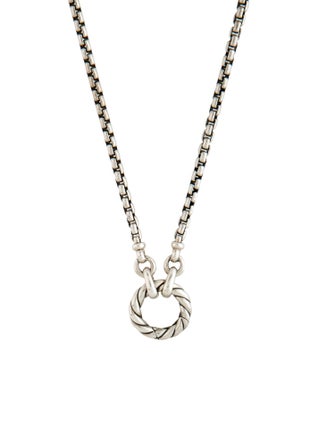 David Yurman Cable Amulet Vehicle Box Chain Necklace