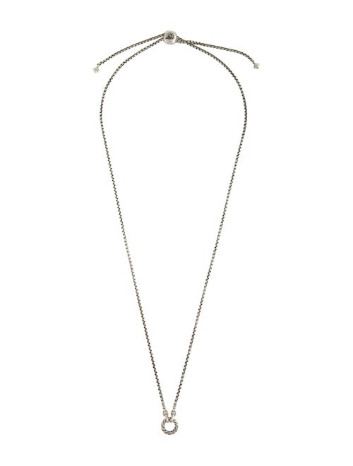 David Yurman Cable Amulet Vehicle Box Chain Necklace