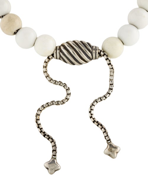 David Yurman Chalcedony Bead Adjustable Bracelet