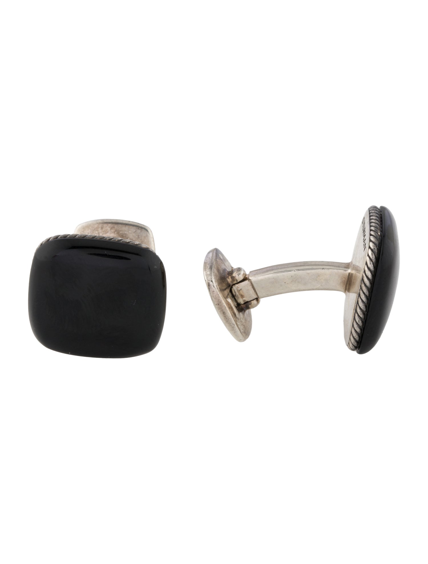 David Yurman Onyx Streamline Cufflinks