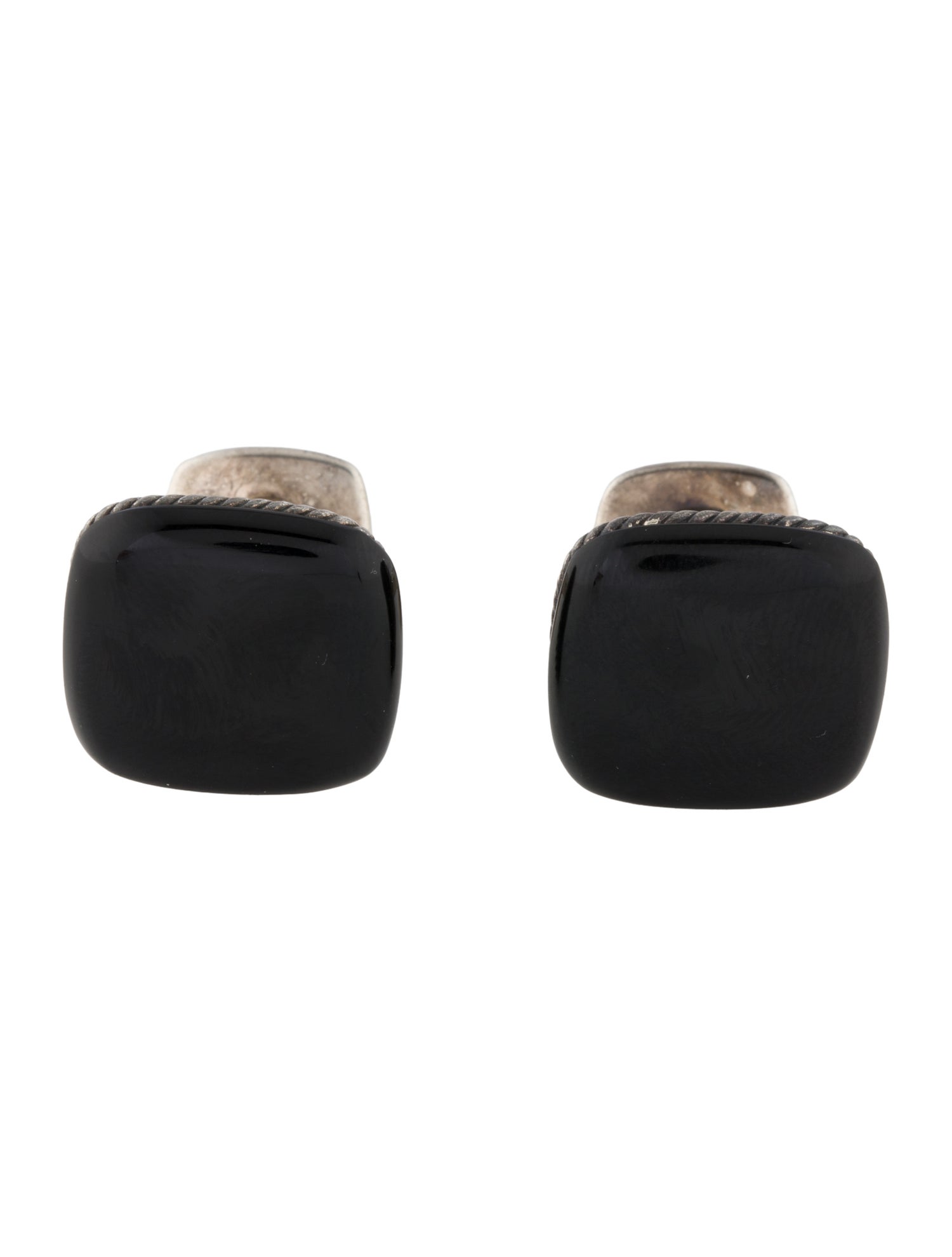 David Yurman Onyx Streamline Cufflinks
