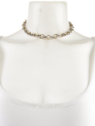 David Yurman Two-Tone Oval Link Chain Necklace