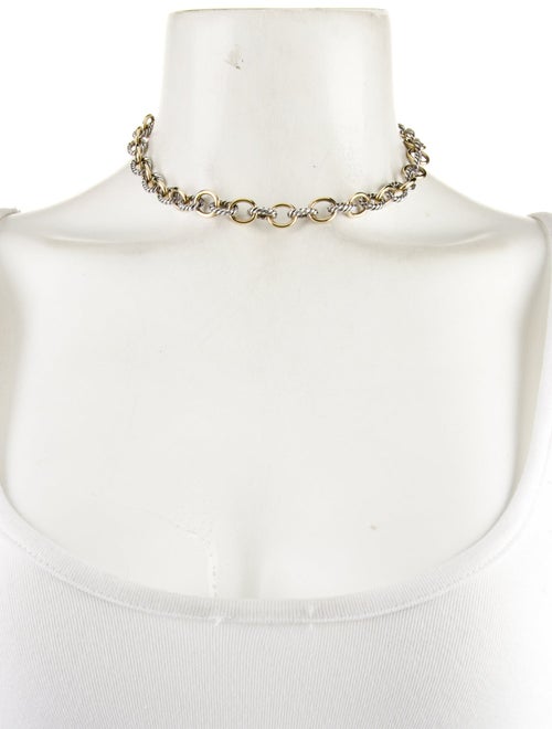 David Yurman Two-Tone Oval Link Chain Necklace