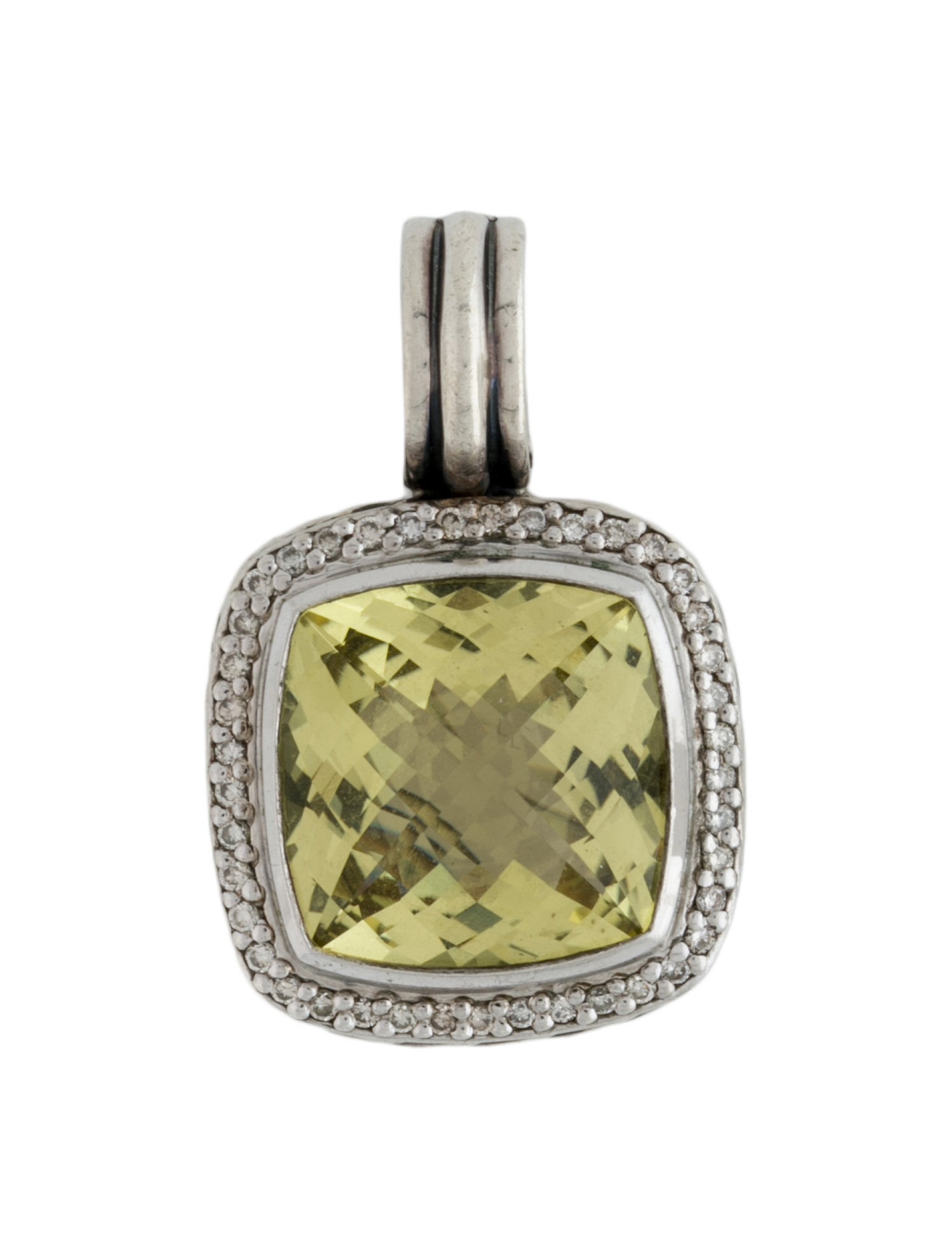 David Yurman Quartz & Diamond Albion Pendant