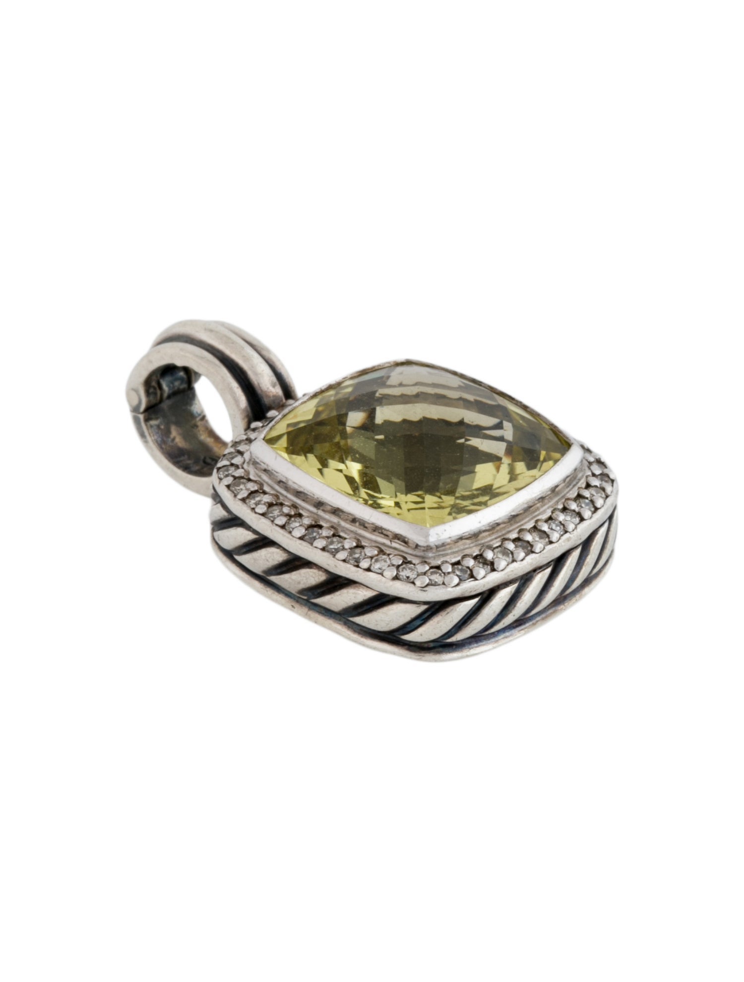 David Yurman Quartz & Diamond Albion Pendant
