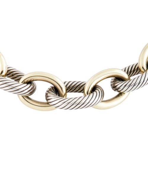 David Yurman Two-Tone Graduated XL Oval Link Necklace