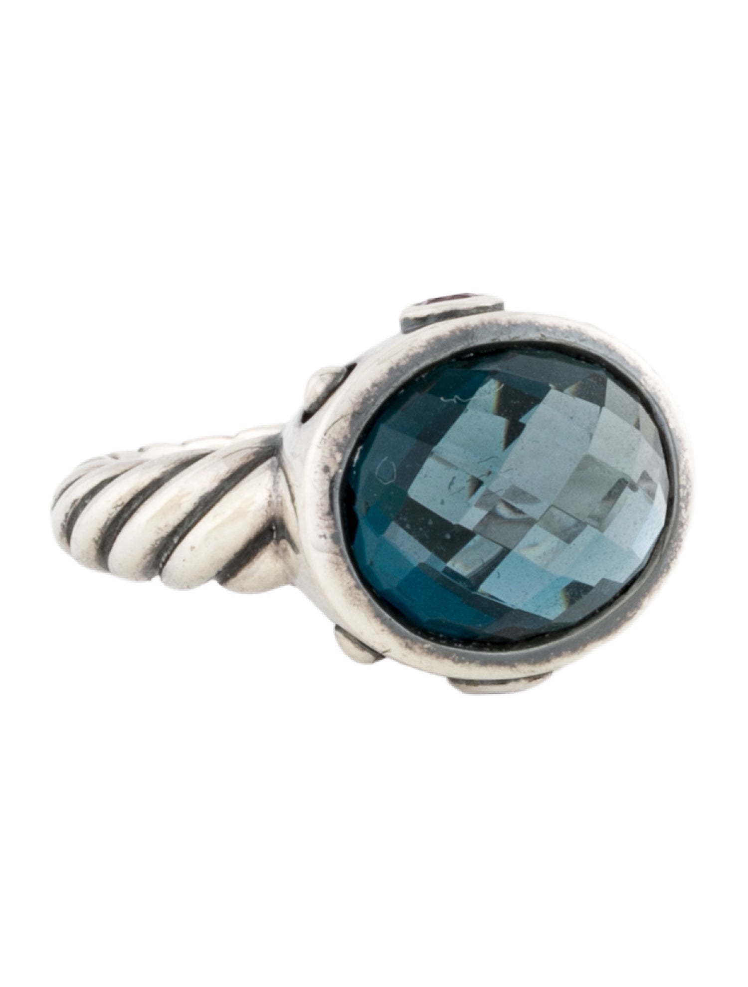 David Yurman Topaz & Amethyst Renaissance Ring