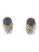 David Yurman Chalcedony & Diamond Shrimp Earclip Earrings
