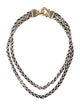 David Yurman Rhodolite Double Wheat Chain Collar Necklace