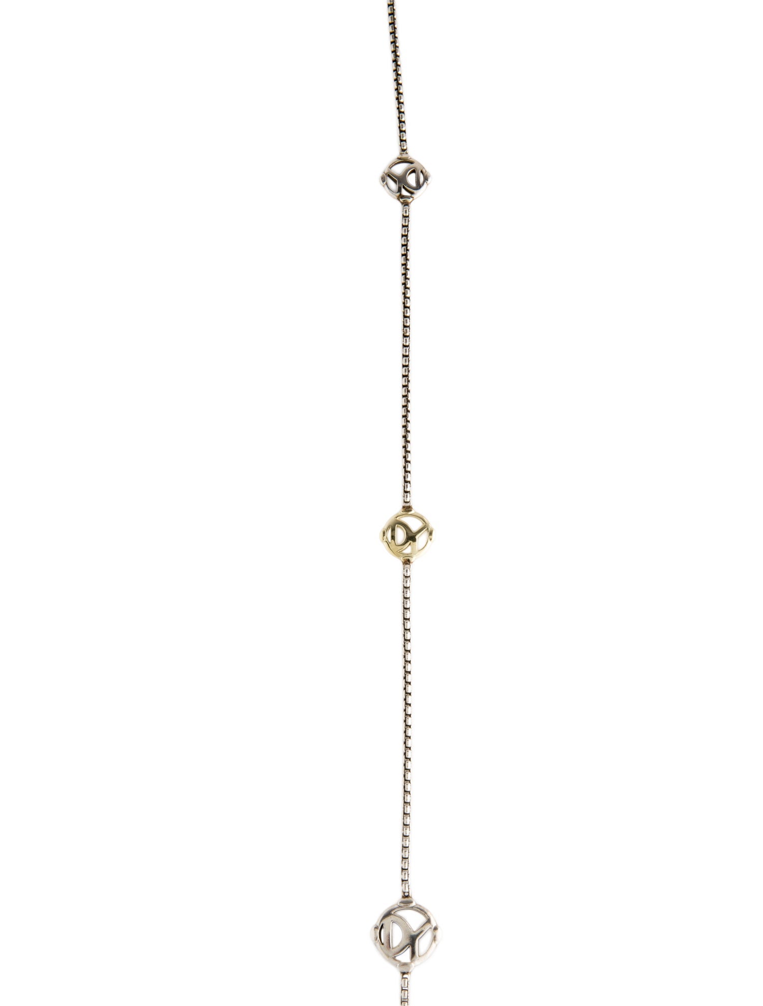 David Yurman DY Logo Chain Necklace
