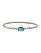 David Yurman Topaz & Diamond Petite Wheaton Bangle Bracelet