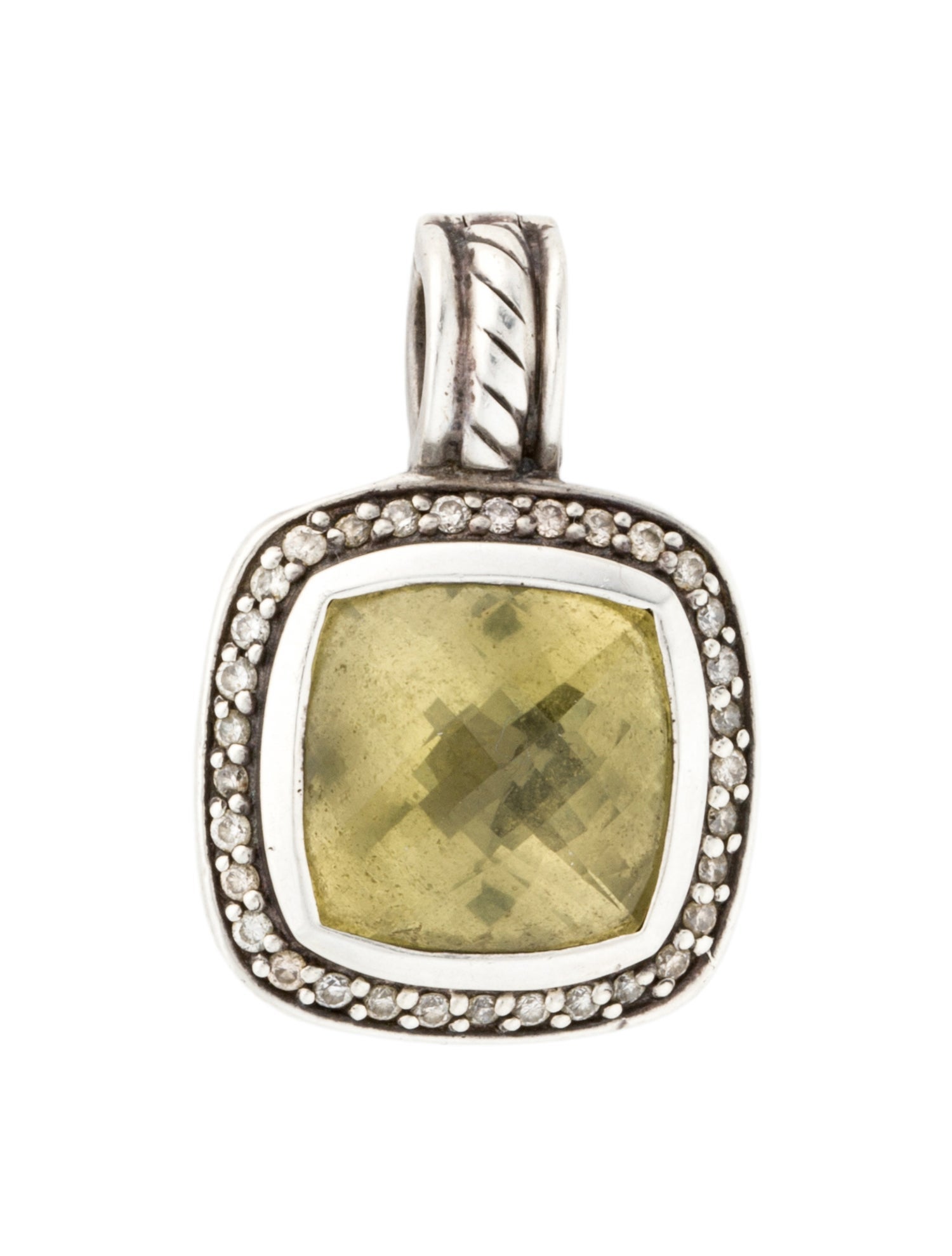 David Yurman Quartz & Diamond Albion Pendant