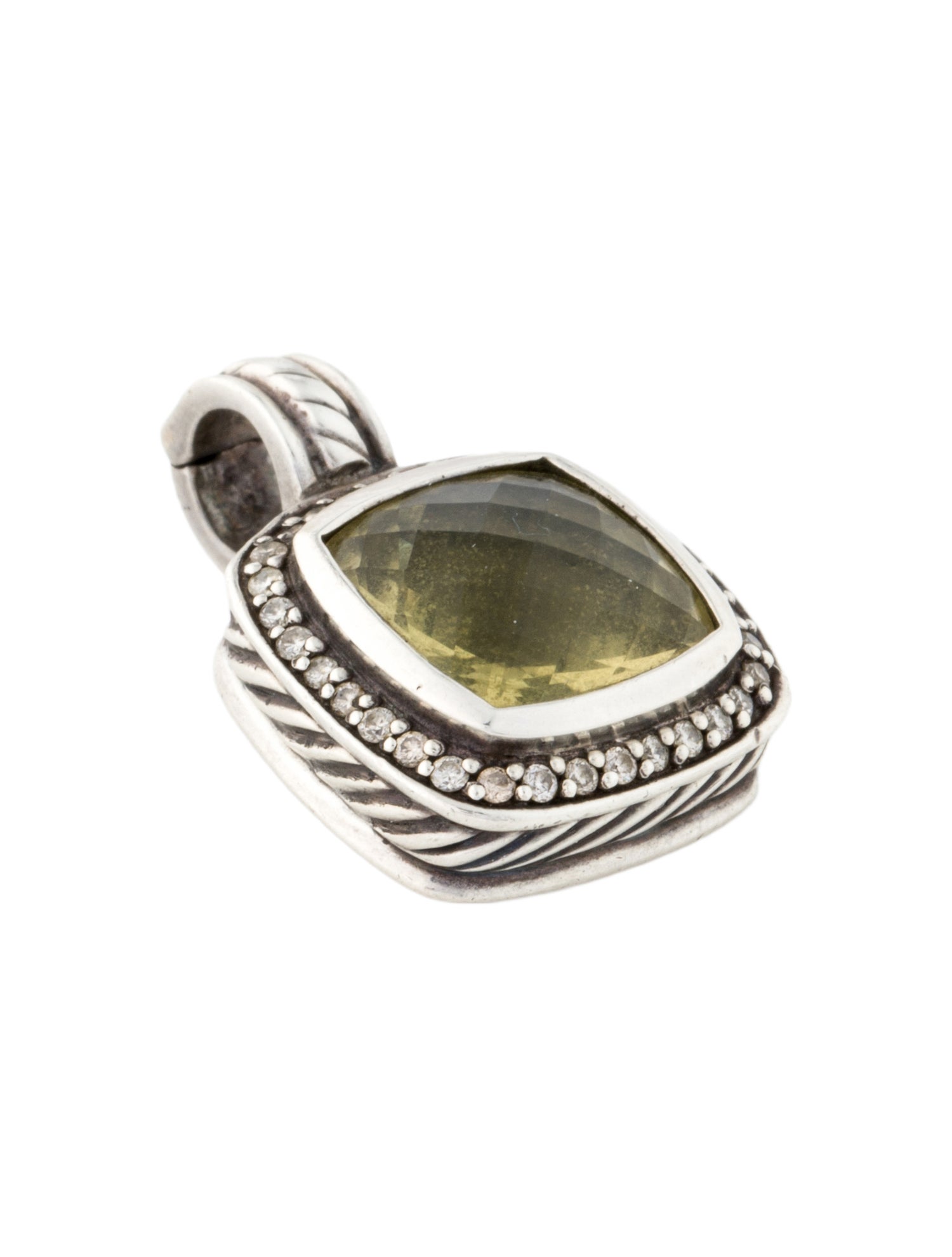 David Yurman Quartz & Diamond Albion Pendant