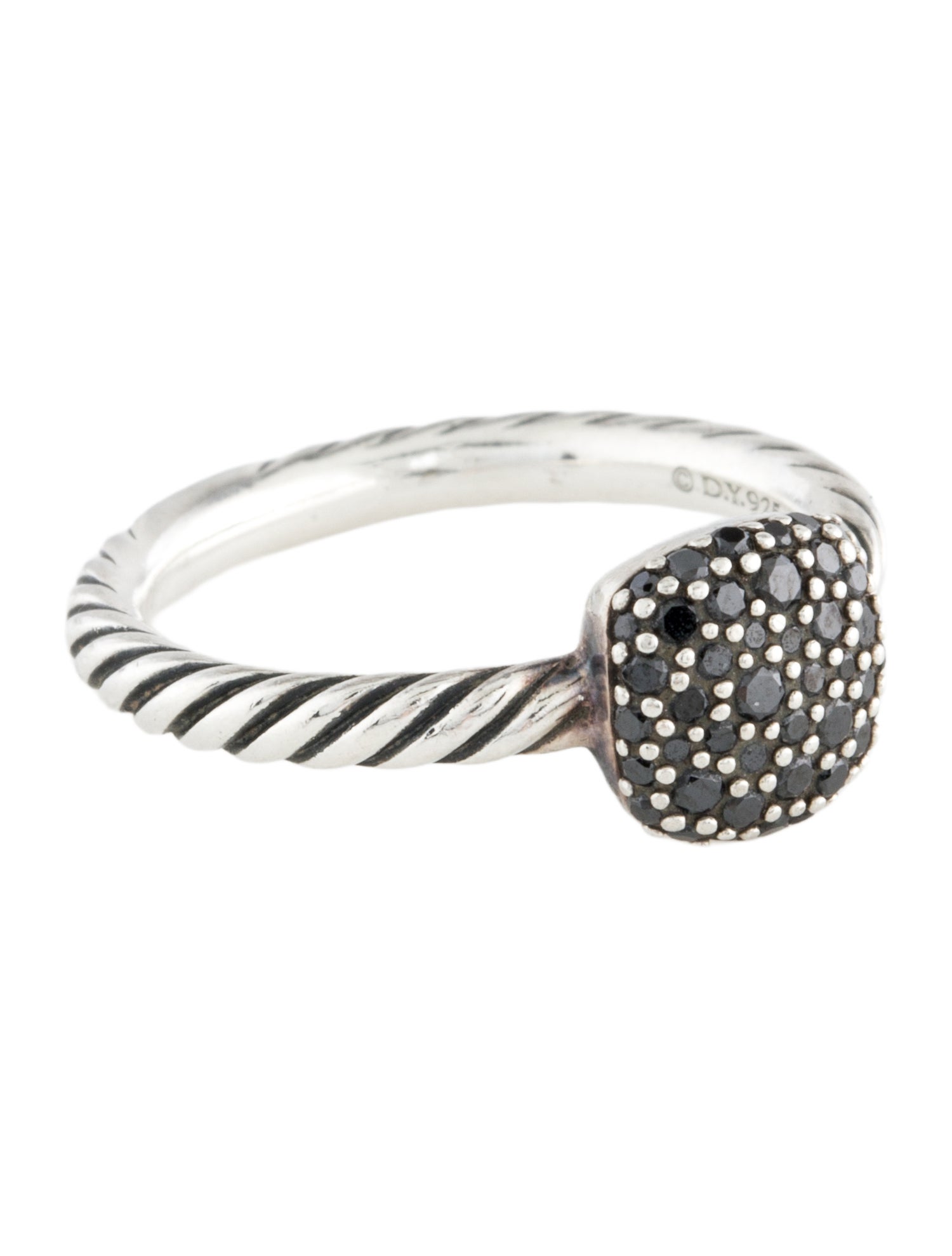 David Yurman Diamond Petite Cable Ring