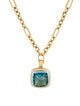 David Yurman 18K Topaz & Diamond Albion Pendant Necklace