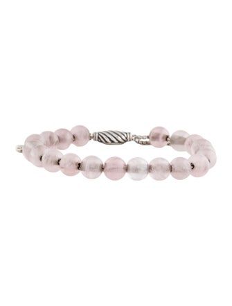 David Yurman Rose Quartz Elements Bead Bracelet