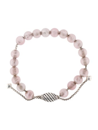 David Yurman Rose Quartz Elements Bead Bracelet