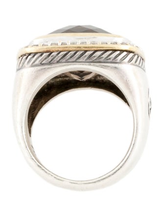 David Yurman Smoky Quartz & Diamond Albion Ring