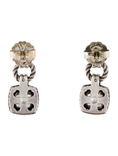 David Yurman Prasiolite & Diamond Drop Earrings